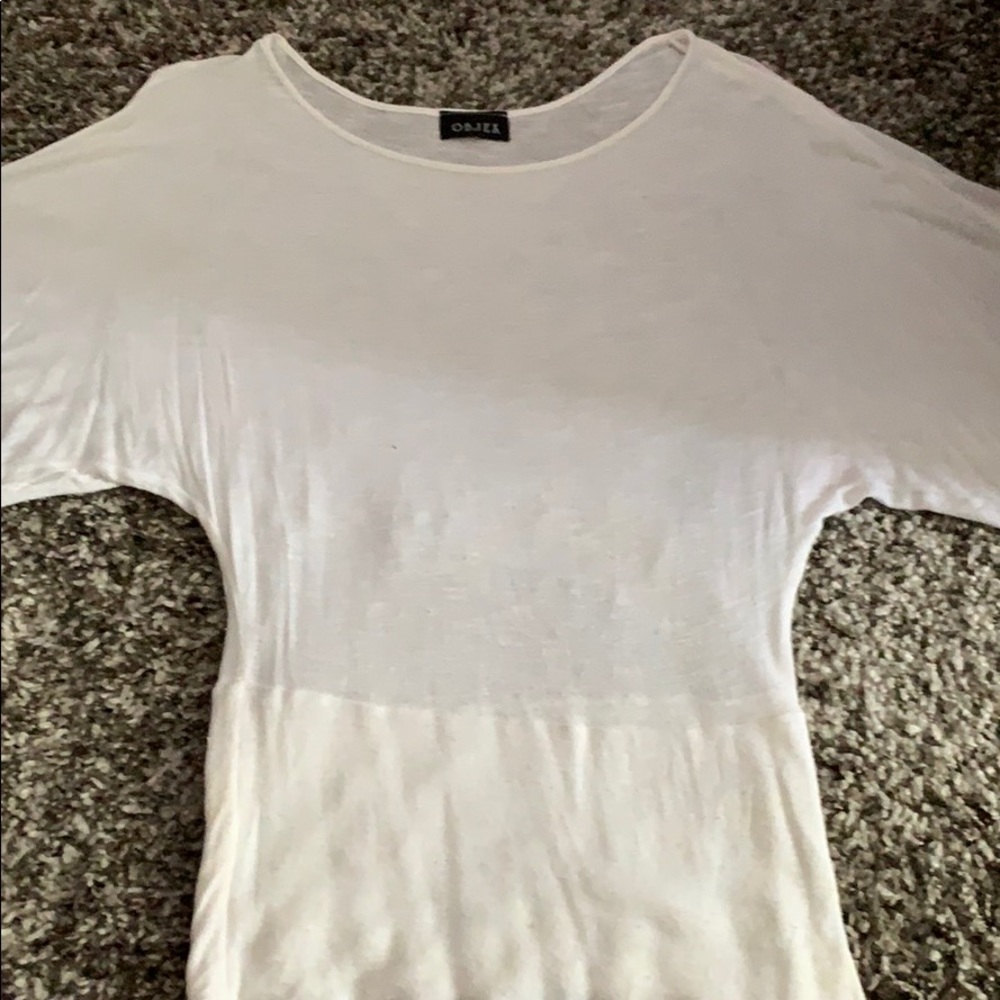 White Bell Sleeve Shirt